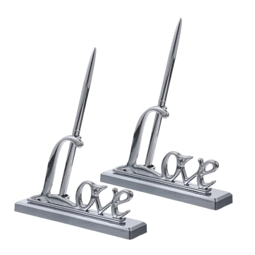 Angoily 2 Stück Eleganter Schreibstift für Unterschrift Accessoire für Hochzeitsfeiern und Jubiläen Tischdekoration für und Brautdusche Angoily 2 Stück Eleganter Schreibstift für Unterschrift Accessoire für Hochzeitsfeiern und Jubiläen Tischdekoration für und Brautdusche von Angoily
