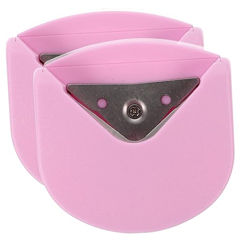 Angoily 2 Stück Filet Bastelkreise Papier Stanzt Einzellocher Runden Trimmer Guillotine Aus Papier Eckenrunder Ohrringkartenlocher Schermaschinen Klingen Zubehör Rostfreier Stahl Rosa von Angoily