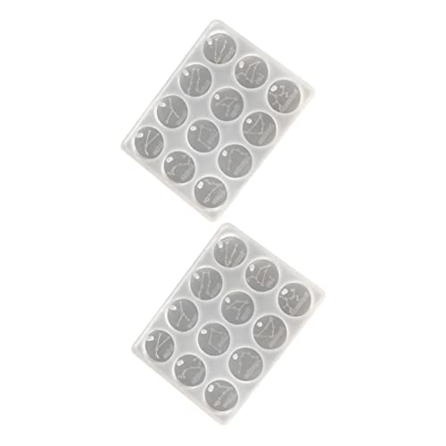 Angoily 2 Stück Gießform für Diy Schmuck Kristall Untersetzer Formen und Transparent für Bastelprojekte und von Angoily