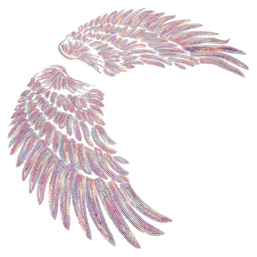 Angoily 2 Stück Glitzernde Engelsflügel Patches Farbige Pailletten Applikationen für Diy Kleidung Auffällige Aufnäher für Handwerk und Dekoration für Feste Angoily 2 Stück Glitzernde Engelsflügel Patches Farbige Pailletten Applikationen für Diy Kleidung Auffällige Aufnäher für Handwerk und Dekoration für Feste von Angoily
