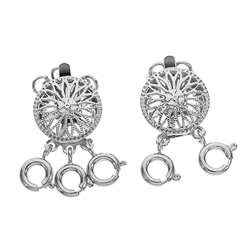 Angoily 2 Stück Halskettentrenner Schmuckverschlüsse Magnetverschlüsse für Halsketten schmuckherstellung schmuck machen Schmuckkonverter Werkzeug zur Halskettenherstellung Kupfer Silver Angoily 2 Stück Halskettentrenner Schmuckverschlüsse Magnetverschlüsse für Halsketten schmuckherstellung schmuck machen Schmuckkonverter Werkzeug zur Halskettenherstellung Kupfer Silver von Angoily