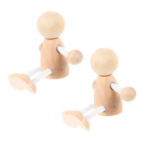 Angoily 2 Stück Hölzerner Mann Roboter Puppe Lernspielzeug Für Figuren Für Kinderspielzeug Diy- Für Holz Angoily 2 Stück Hölzerner Mann Roboter Puppe Lernspielzeug Für Figuren Für Kinderspielzeug Diy- Für Holz von Angoily