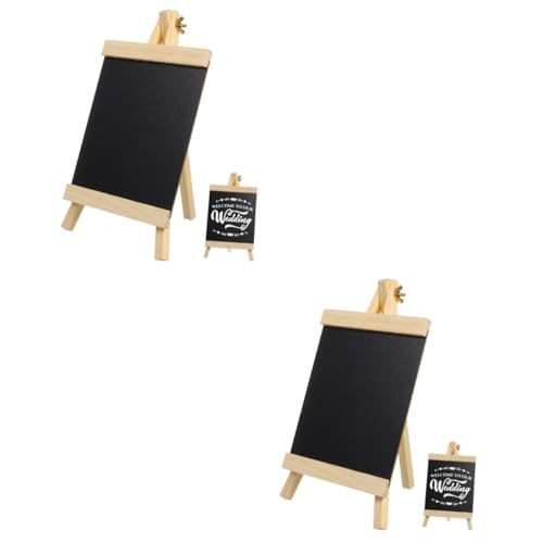 Angoily 2 Stück Holz Kreidetafel mit Staffelei Abwischbare Tischtafel mit Ständer Beschreibbares Schwarzes Brett für Hochzeit Party Restaurant und Nachrichtenschild Angoily 2 Stück Holz Kreidetafel mit Staffelei Abwischbare Tischtafel mit Ständer Beschreibbares Schwarzes Brett für Hochzeit Party Restaurant und Nachrichtenschild von Angoily