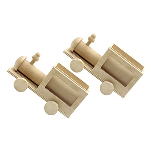 Angoily 2 Stück Holz Stiftehalter Unbemalt Diy Holz Stiftbehälter für Bastelprojekt für Gestalten zur Aufbewahrung und Dekoration von Angoily