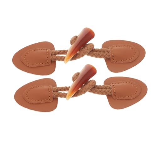 Angoily 2 Stück Hornknopf aus Harz Kleiderschnallen Blazerknöpfe annähbarer Knebelverschluss Mantelknopf Pulloverknöpfe Hupen-Umschaltknöpfe Hornschnalle Baumwollseil Brown Angoily 2 Stück Hornknopf aus Harz Kleiderschnallen Blazerknöpfe annähbarer Knebelverschluss Mantelknopf Pulloverknöpfe Hupen-Umschaltknöpfe Hornschnalle Baumwollseil Brown von Angoily