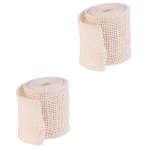 Angoily 2 Stück Jute Dekoband Breit Cremig Naturfarbenes Geschenkband für Weihnachts und Hochzeitsdekoration Vielseitiges Bastelband Umweltfreundlicher Jute Angoily 2 Stück Jute Dekoband Breit Cremig Naturfarbenes Geschenkband für Weihnachts und Hochzeitsdekoration Vielseitiges Bastelband Umweltfreundlicher Jute von Angoily