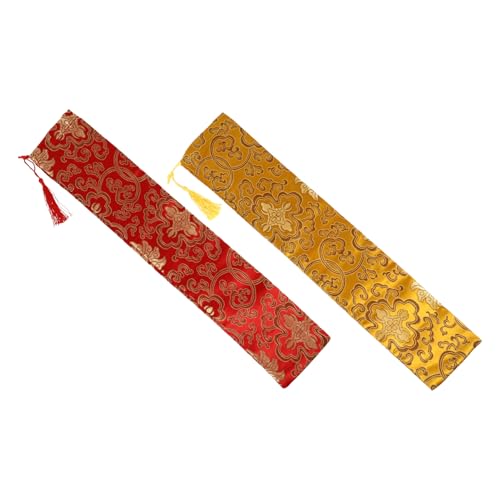 Angoily 2 Stück Kalligraphie Malerei Scroll Aufbewahrungsbeutel Polyester Staubdicht Feuchtigkeitsbeständig Tragbar Gelb Rot für Chinesische Schriftrollen und Kunstwerke Angoily 2 Stück Kalligraphie Malerei Scroll Aufbewahrungsbeutel Polyester Staubdicht Feuchtigkeitsbeständig Tragbar Gelb Rot für Chinesische Schriftrollen und Kunstwerke von Angoily
