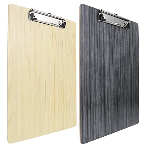 Angoily 2 Stück Klemmbrett mit Holzoptik und Schwarz Gold Dokumenten Organizer für Büro und Schule Stabil und Tragbar für Notizen und Aufbewahrung Angoily 2 Stück Klemmbrett mit Holzoptik und Schwarz Gold Dokumenten Organizer für Büro und Schule Stabil und Tragbar für Notizen und Aufbewahrung von Angoily