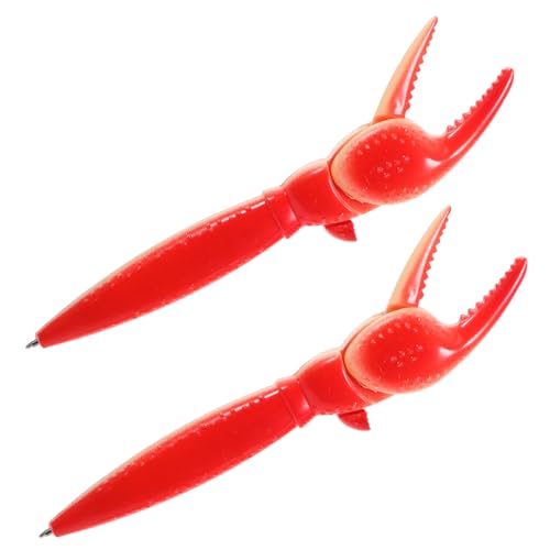 Angoily 2 Stück Kugelschreiber Stifte Sea Animal Pen Klaue studentischer Stift Krabbenstall Schreiben von Schreibwarenstift simulierte Krabbenställe Cartoon dekorativer Stift Plastik rot Angoily 2 Stück Kugelschreiber Stifte Sea Animal Pen Klaue studentischer Stift Krabbenstall Schreiben von Schreibwarenstift simulierte Krabbenställe Cartoon dekorativer Stift Plastik rot von Angoily
