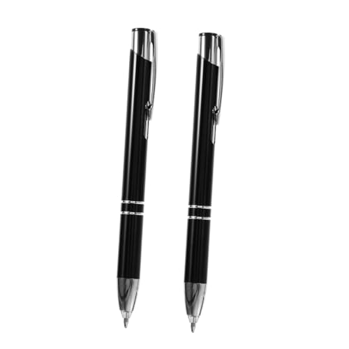 Angoily 2 Stück Kugelschreiber aus Metall Stift drücken kreativer Kugelschreiber Neuheitsstift Multifunktions-Kugelschreiber Multifunktionsstift Schwarz Angoily 2 Stück Kugelschreiber aus Metall Stift drücken kreativer Kugelschreiber Neuheitsstift Multifunktions-Kugelschreiber Multifunktionsstift Schwarz von Angoily