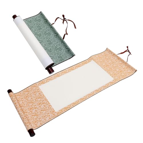 Angoily 2 Stück Leere Kalligraphie Mini Kunst Wandrollen für Malerei und Schreiben Grün und Gelb für Kreative Projekte und Zuhause Angoily 2 Stück Leere Kalligraphie Mini Kunst Wandrollen für Malerei und Schreiben Grün und Gelb für Kreative Projekte und Zuhause von Angoily