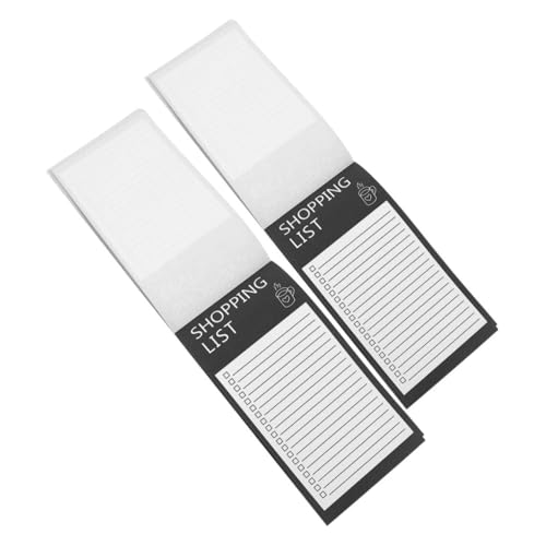 Angoily 2 Stück Magnetischer Notizblock Kühlschrank mit Einzigartigem Design Magnetische Rückseite für Einkaufslisten und To Do Notizen Praktische Küchenorganisation Tragbar und Modern von Angoily