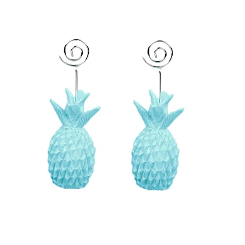 Angoily 2 Stück Metall Memo Clips im Ananas Design Tischhalter für Fotos und Nachrichten Deko für Hochzeiten Geburtstage und Partys von Angoily