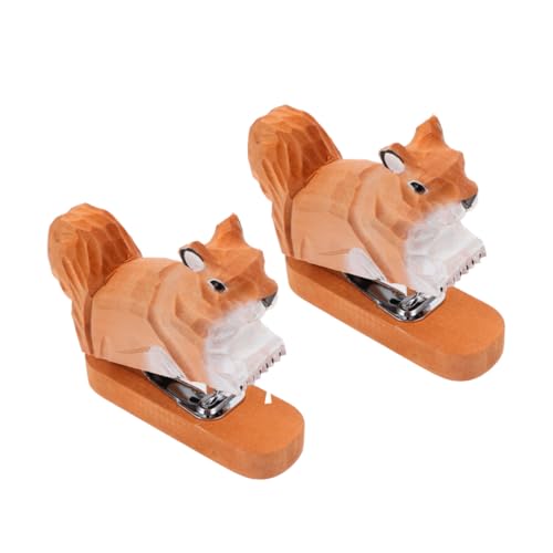 Angoily 2 Stück Mini Holz Hefter mit Eichhörnchen Design Kompakter Leichter Handtacker für Büro Schule und Zuhause Kreative Dekorative Tier-form für Vielseitigen Einsatz Am Schreibtisch Angoily 2 Stück Mini Holz Hefter mit Eichhörnchen Design Kompakter Leichter Handtacker für Büro Schule und Zuhause Kreative Dekorative Tier-form für Vielseitigen Einsatz Am Schreibtisch von Angoily