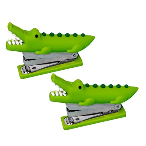 Angoily 2 Stück Mini Krokodil Heftgerät Lustiger Silikon Hefter für Büro und Zuhause Dekoratives Tier Heftwerkzeug für Erwachsene Design Angoily 2 Stück Mini Krokodil Heftgerät Lustiger Silikon Hefter für Büro und Zuhause Dekoratives Tier Heftwerkzeug für Erwachsene Design von Angoily