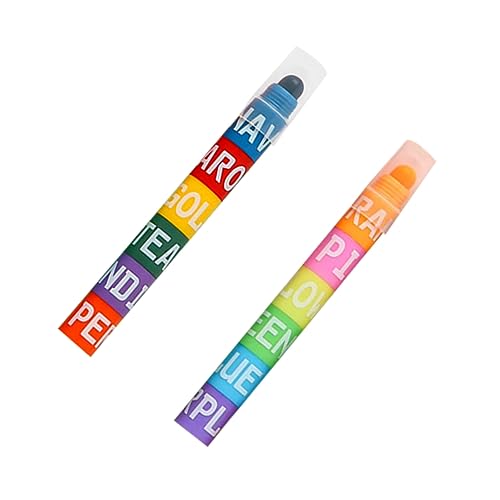 Angoily 2 Stück Multifunktionale Textmarker Praktische Marker für Schule und Büro Hochwertige Schreibstifte Retro Farben Markieren und Lernen Angoily 2 Stück Multifunktionale Textmarker Praktische Marker für Schule und Büro Hochwertige Schreibstifte Retro Farben Markieren und Lernen von Angoily