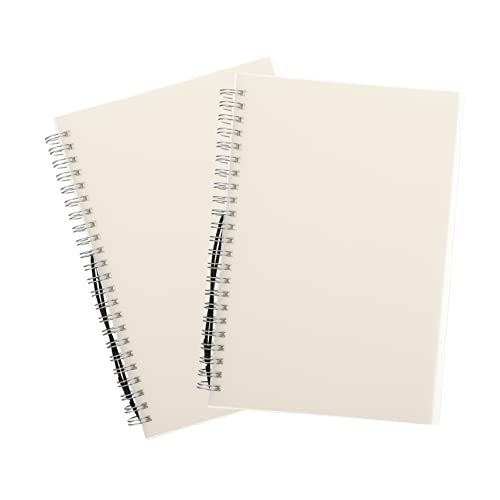 Angoily 2 Stück Notizbuch Kreatives Leeres Notizbuch für Schüler Diy Skizzenbuch für Planung und Notizen mit Mattem Cover von Angoily