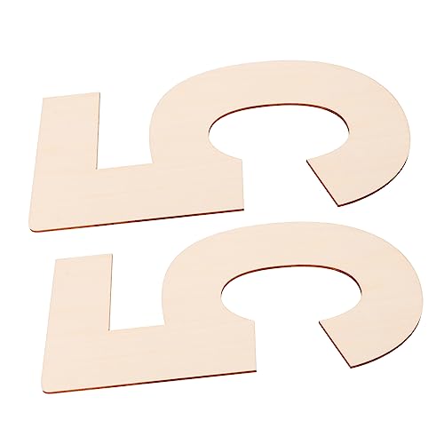 Angoily 2 Stück Nummernschild groß Zahlen Wand Party Handwerk Leerzeichen Wohnzimmerdekor Holznummer Null Zeichen leeres Holzschild unfertige Holzschilder Wohnkultur leeres Nummernzeichen von Angoily