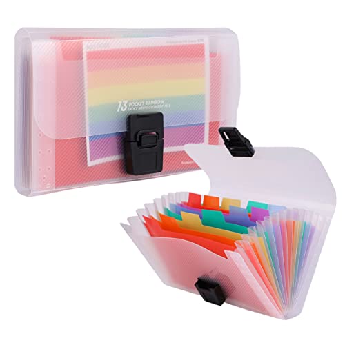 Angoily 2 Stück Orgel-Akten paket büro ordner büromappe Dokumentenmappe für wichtige Dokumente ordner für schule schul ordner groß tragbar Dokumentordner mehrschichtiger Ordner Colorful von Angoily