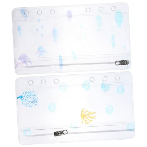 Angoily 2 Stück PVC Binder Zipper Tasche Abnehmbare Reißverschlusstasche für Scrapbooking und Organizer Transparente Wiederverwendbare Dokumenten und Kartenhülle Geeignet für Planer Angoily 2 Stück PVC Binder Zipper Tasche Abnehmbare Reißverschlusstasche für Scrapbooking und Organizer Transparente Wiederverwendbare Dokumenten und Kartenhülle Geeignet für Planer von Angoily