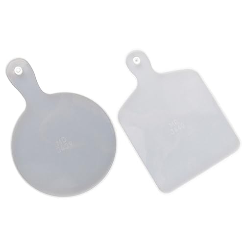 Angoily 2 Stück Palettenform Tablett UV Gericht drinnen epoxidharz Kieselgel Weiß Angoily 2 Stück Palettenform Tablett UV Gericht drinnen epoxidharz Kieselgel Weiß von Angoily