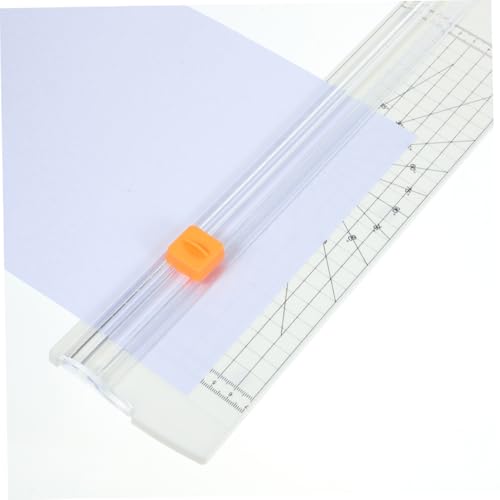 Angoily 2 Stück Papierschneider mit Faltbarem Lineal Präziser Manueller Papierschneidewerkzeug für Bürobedarf Mobiles Sicheres Schneiden von Fotos Scrapbooking und Etiketten Weiß Angoily 2 Stück Papierschneider mit Faltbarem Lineal Präziser Manueller Papierschneidewerkzeug für Bürobedarf Mobiles Sicheres Schneiden von Fotos Scrapbooking und Etiketten Weiß von Angoily