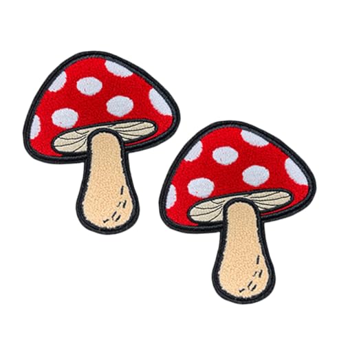Angoily 2 Stück Pilz aufnäher zum Aufbügeln mit Besticktem Cartoon motiv Langlebige Polyester flicken Waschbeständig und Farbecht zum Reparieren und Verzieren von Jeans Jacken Rucksäcken Angoily 2 Stück Pilz aufnäher zum Aufbügeln mit Besticktem Cartoon motiv Langlebige Polyester flicken Waschbeständig und Farbecht zum Reparieren und Verzieren von Jeans Jacken Rucksäcken von Angoily