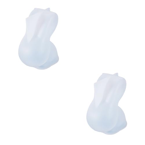 Angoily 2 Stück Rabbit Design Silikonform Diy Epoxidharz Gießform für Handarbeiten für Kreative Bastelprojekte für Einzigartige Dekorationen und von Angoily