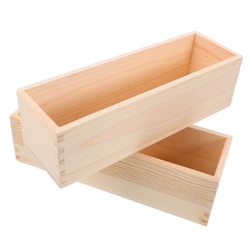 Angoily 2 Stück Rechteckige Seifschimmel kleine Seifenformen DIY Bastelwerkzeug Werkzeug zur Seifenherstellung Harzform zum Seifenhersteller handgefertigte Seifeformen Tablett Holz Beige Angoily 2 Stück Rechteckige Seifschimmel kleine Seifenformen DIY Bastelwerkzeug Werkzeug zur Seifenherstellung Harzform zum Seifenhersteller handgefertigte Seifeformen Tablett Holz Beige von Angoily