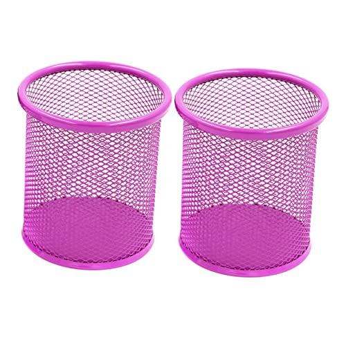 Angoily 2 Stück Runder Stift halter Bleistift Organisatoren Maschenstahl runden buntstifte Runder Stiftehalter aus Netzstoff Stifte-Organizer für den Schreibtisch Violett Angoily 2 Stück Runder Stift halter Bleistift Organisatoren Maschenstahl runden buntstifte Runder Stiftehalter aus Netzstoff Stifte-Organizer für den Schreibtisch Violett von Angoily