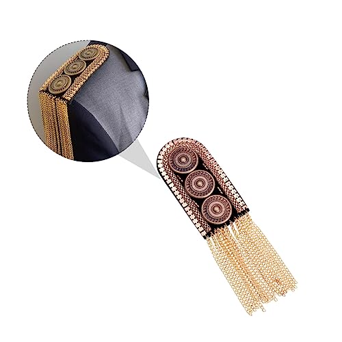 Angoily 2 Stück Schulterepauletten mit Fransen Luxuriöse Kostümaccessoires für Herren für Festlichkeiten Elegantes Design mit Stilvollen Quasten von Angoily