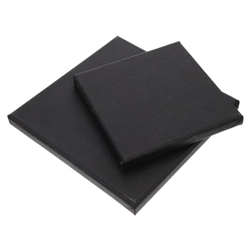 Angoily 2 Stück Schwarzer Bilderrahmen Leinwandmalerei malen Leinwände zum Malen Art Canvas ölgemälde ölmalerei Leere Kunsttafeln zum Selbermachen schwarze Malleinwand Holz Black von Angoily