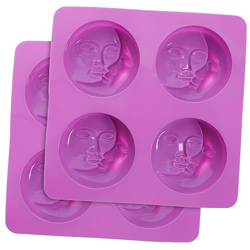 Angoily 2 Stück Seifenform Sonne Form zur Seifenherstellung Silikon -DIY -Form Wachsformen für Schmelzen Seifenversorgung Silikonformen für Handwerk Formen für Seife Kieselgel Violett Angoily 2 Stück Seifenform Sonne Form zur Seifenherstellung Silikon -DIY -Form Wachsformen für Schmelzen Seifenversorgung Silikonformen für Handwerk Formen für Seife Kieselgel Violett von Angoily
