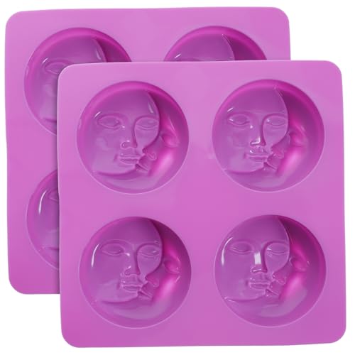 Angoily 2 Stück Seifenform Sonne Silikon -DIY -Form einzigartige Silikonformen Form zur Seifenherstellung Wachsschmelzformen Silikonformen zur Seifenherstellung Kieselgel Violett Angoily 2 Stück Seifenform Sonne Silikon -DIY -Form einzigartige Silikonformen Form zur Seifenherstellung Wachsschmelzformen Silikonformen zur Seifenherstellung Kieselgel Violett von Angoily