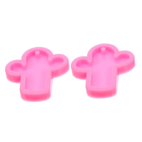 Angoily 2 Stück Silikon Schlüsselanhänger Formen Kaktus Design Gießform für Diy Handwerk Anhänger und Dekorative Accessoires in Pink Angoily 2 Stück Silikon Schlüsselanhänger Formen Kaktus Design Gießform für Diy Handwerk Anhänger und Dekorative Accessoires in Pink von Angoily