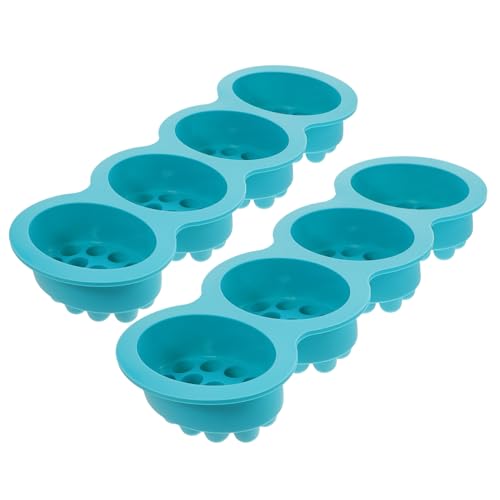 Angoily 2 Stück Silikon Seifenformen Fach Oval Massageform für DIY Handgemachte Seife Türkis Wiederverwendbar Sicher Langlebig für Kreative Seifenherstellung Angoily 2 Stück Silikon Seifenformen Fach Oval Massageform für DIY Handgemachte Seife Türkis Wiederverwendbar Sicher Langlebig für Kreative Seifenherstellung von Angoily