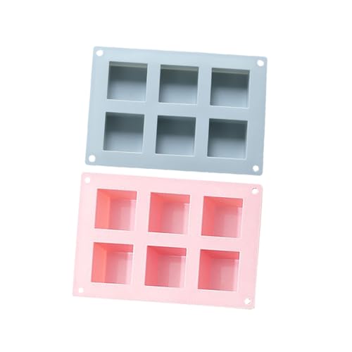 Angoily 2 Stück Silikon Seifenformen mit Fächern Quadratische DIY Seifenmolds Blau für Kreative Seifen und Dessertherstellung Lebensmittelecht und Flexibel Angoily 2 Stück Silikon Seifenformen mit Fächern Quadratische DIY Seifenmolds Blau für Kreative Seifen und Dessertherstellung Lebensmittelecht und Flexibel von Angoily