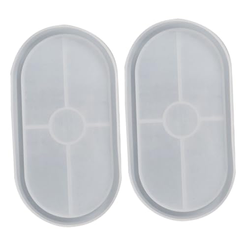 Angoily 2 Stück Silikonform Tablett Oval Gießform für Epoxidharz DIY Tray Untersetzer Schmuckschale Vielseitig Verwendbar Langlebig und Einfach zu Bedienen Angoily 2 Stück Silikonform Tablett Oval Gießform für Epoxidharz DIY Tray Untersetzer Schmuckschale Vielseitig Verwendbar Langlebig und Einfach zu Bedienen von Angoily