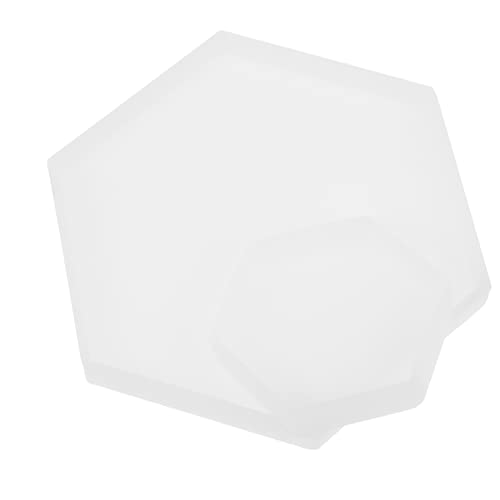 Angoily 2 Stück Silikonform Untersetzer DIY Epoxidharz Gießform für Teetassenmatte Sechseckige Silikonmoulds für Kreative Handwerksprojekte für Designs und Bastelarbeiten Angoily 2 Stück Silikonform Untersetzer DIY Epoxidharz Gießform für Teetassenmatte Sechseckige Silikonmoulds für Kreative Handwerksprojekte für Designs und Bastelarbeiten von Angoily