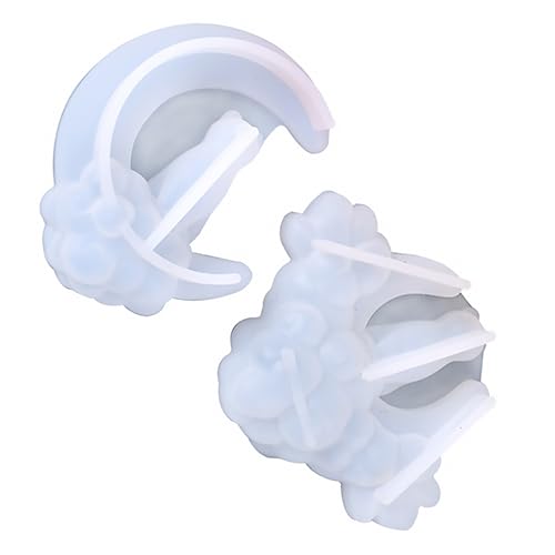 Angoily 2 Stück Silikonformen Mond Epoxidharz Gießform für Diy Schmuck und Anhänger für Bastelprojekte und Persönliche Hochwertige Silikonmaterialien Langlebig Angoily 2 Stück Silikonformen Mond Epoxidharz Gießform für Diy Schmuck und Anhänger für Bastelprojekte und Persönliche Hochwertige Silikonmaterialien Langlebig von Angoily