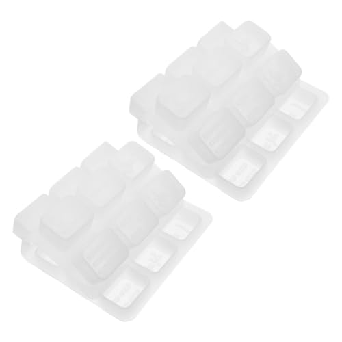 Angoily 2 Stück Silikonformen für Mahjong Harz Gussformen Weiches Hitzebeständiges Material Standardisierte für Klassische Mahjong Formen für DIY Epoxidharz Bastelprojekte und von Angoily