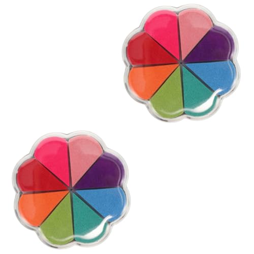 Angoily 2 Stück Silikonsiegelstempel Junk-Journal-Zubehör Stempelkissen Sammelalbum Inkpad für Stempel Scrapbooking Ink Pads Prägekissen Scrapbooking-Stempel Briefmarkenkissen Tinte von Angoily