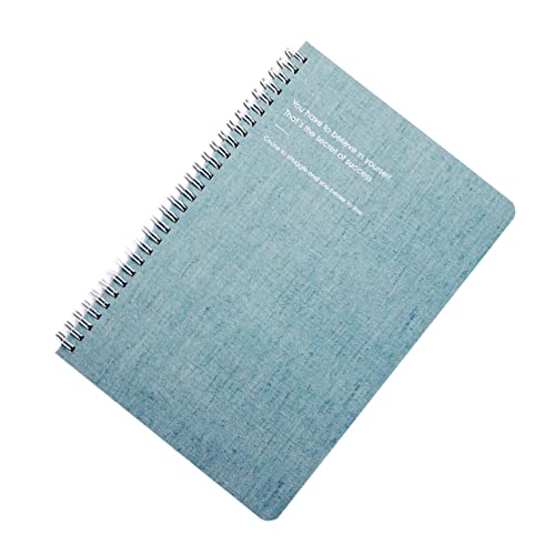 Angoily 2 Stück Spiral Notizbücher Himmelblau Einfache Cover Notizbuch für Schüler Reise Notizblock für Männer und Frauen für Tagebuch und Notizen von Angoily