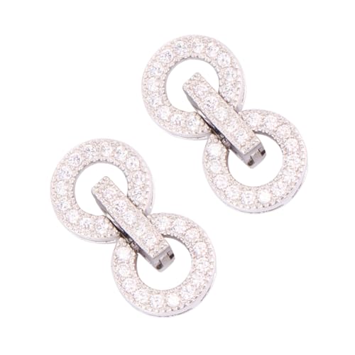 Angoily 2 Stück Sterling Silber Kettenverschluss Teiliges DIY Schmuckverschluss für Armband und Halskette Eleganter Schmuck Clasp für Schmuckherstellung Kompatibel mit Draht und Lederband Angoily 2 Stück Sterling Silber Kettenverschluss Teiliges DIY Schmuckverschluss für Armband und Halskette Eleganter Schmuck Clasp für Schmuckherstellung Kompatibel mit Draht und Lederband von Angoily