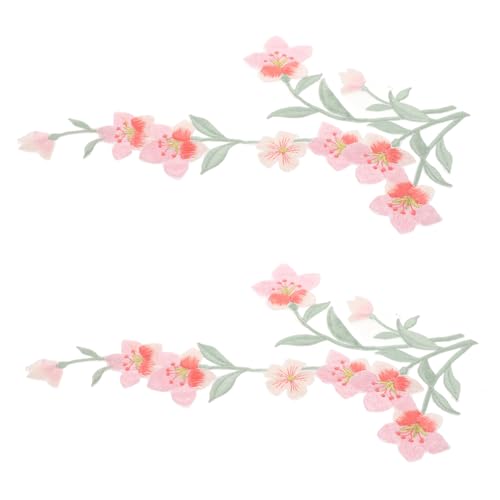 Angoily 2 Stück Stickaufkleber Mantelflicken Patch Applikationen Hochzeit gestickte Blumenflecken für gestickte Aufnäher mit Blumen Stickereiflecken Hutflicken selber machen Polyestergarn Angoily 2 Stück Stickaufkleber Mantelflicken Patch Applikationen Hochzeit gestickte Blumenflecken für gestickte Aufnäher mit Blumen Stickereiflecken Hutflicken selber machen Polyestergarn von Angoily
