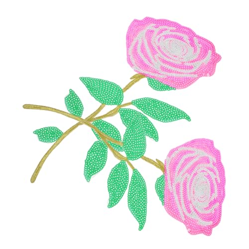Angoily 2 Stück Sticked Rose Patch DIY-Patches Kleidung Bügeln girly gestickter Aufnäher mit Blumen Schild gestickte Aufnäher mit Blumen Blumennähen auf Applikationsflecken Pailletten Rosa Angoily 2 Stück Sticked Rose Patch DIY-Patches Kleidung Bügeln girly gestickter Aufnäher mit Blumen Schild gestickte Aufnäher mit Blumen Blumennähen auf Applikationsflecken Pailletten Rosa von Angoily