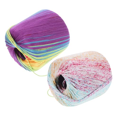 Angoily 2 Stück Teiliges Baumwollgarn Handgefärbt Farbecht und Weich für Häkeln und Stricken Mehrfarbiges Häkelgarn für DIY Schals Hüte Decken Geeignet für Anfänger und Profis Angoily 2 Stück Teiliges Baumwollgarn Handgefärbt Farbecht und Weich für Häkeln und Stricken Mehrfarbiges Häkelgarn für DIY Schals Hüte Decken Geeignet für Anfänger und Profis von Angoily