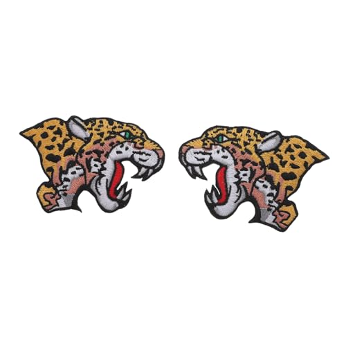 Angoily 2 Stück Teiliges Cheetah Stoffaufnäher Bestickt Symmetrische Raubkatzen Motiv Patches zum Aufbügeln oder Nähen Vielseitig für Kleidung Jacken Taschen DIY Applikationen Angoily 2 Stück Teiliges Cheetah Stoffaufnäher Bestickt Symmetrische Raubkatzen Motiv Patches zum Aufbügeln oder Nähen Vielseitig für Kleidung Jacken Taschen DIY Applikationen von Angoily