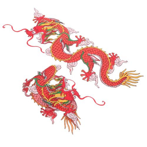 Angoily 2 Stück Teiliges Dragon Applique zum Aufbügeln Kompakte Bestickte Bügelflicken in Drachenform DIY Aufnäher für Jacken Hüte Kleidung und Taschen Langlebig und Vielseitig Angoily 2 Stück Teiliges Dragon Applique zum Aufbügeln Kompakte Bestickte Bügelflicken in Drachenform DIY Aufnäher für Jacken Hüte Kleidung und Taschen Langlebig und Vielseitig von Angoily