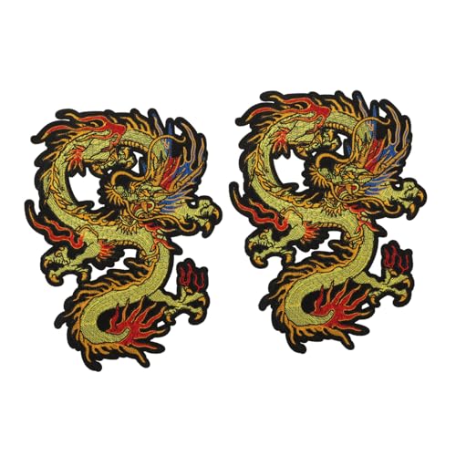 Angoily 2 Stück Teiliges Dragon Stickapplikation zum Aufbügeln Bestickte Stoffflicken für Kleidung Langlebige Drachen Patches zum Nähen oder Bügeln Dekorativ für Jacken Taschen Hüte Angoily 2 Stück Teiliges Dragon Stickapplikation zum Aufbügeln Bestickte Stoffflicken für Kleidung Langlebige Drachen Patches zum Nähen oder Bügeln Dekorativ für Jacken Taschen Hüte von Angoily